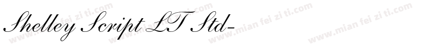 Shelley Script LT Std字体转换